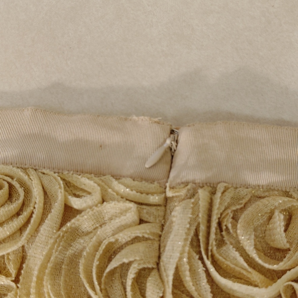 Banana Republic Gold Textured Pencil Skirt - Picture 6 of 6